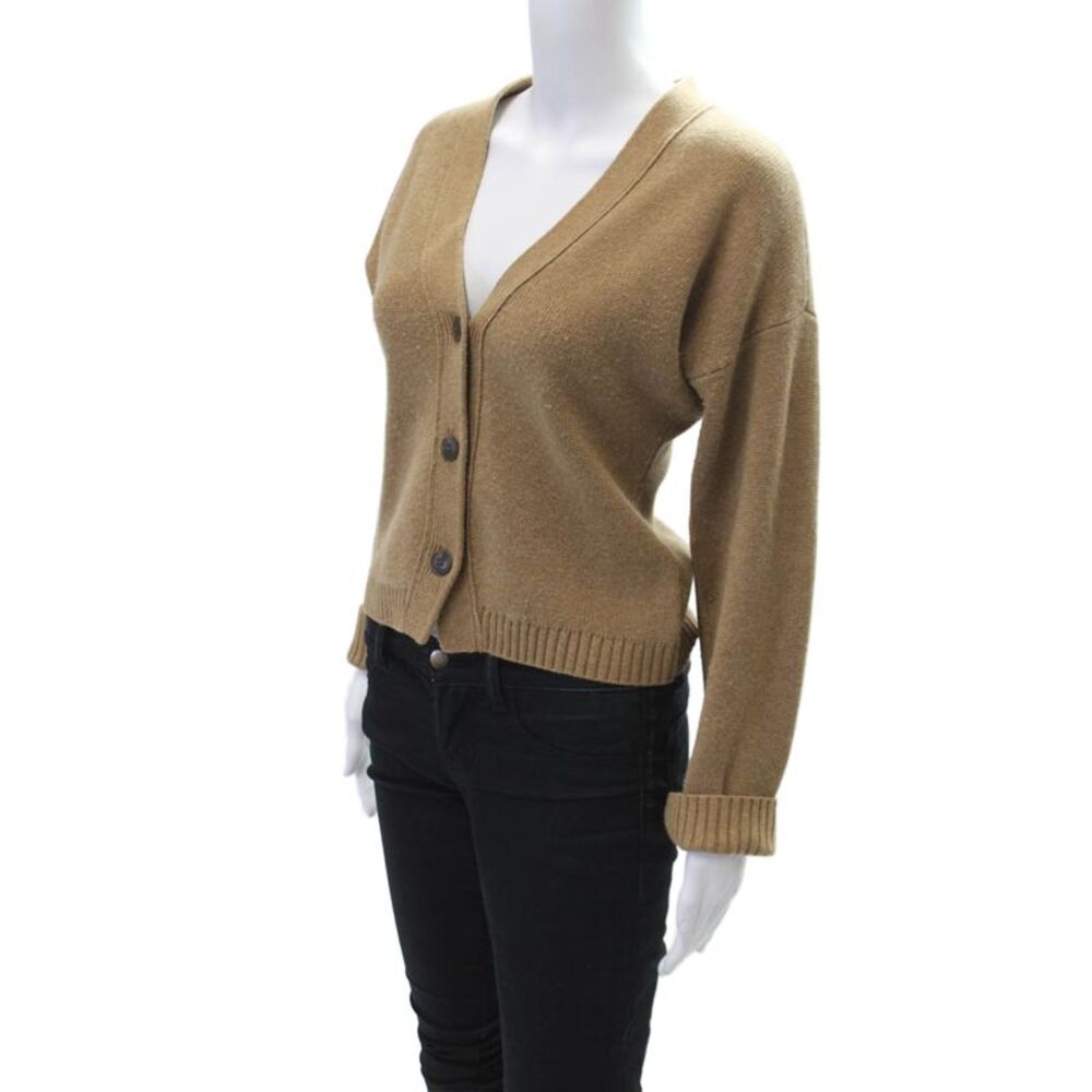 Madewell Womens Wool Long Sleeve Button Cardigan Sweater Brown Size S - Picture 2 of 6